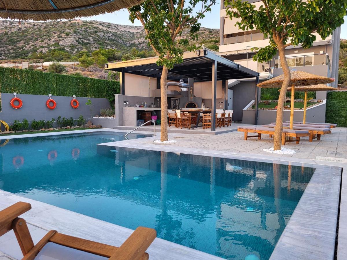 "Stergiou Luxury Apartments" Με Κοινη Πισινα Saronida エクステリア 写真